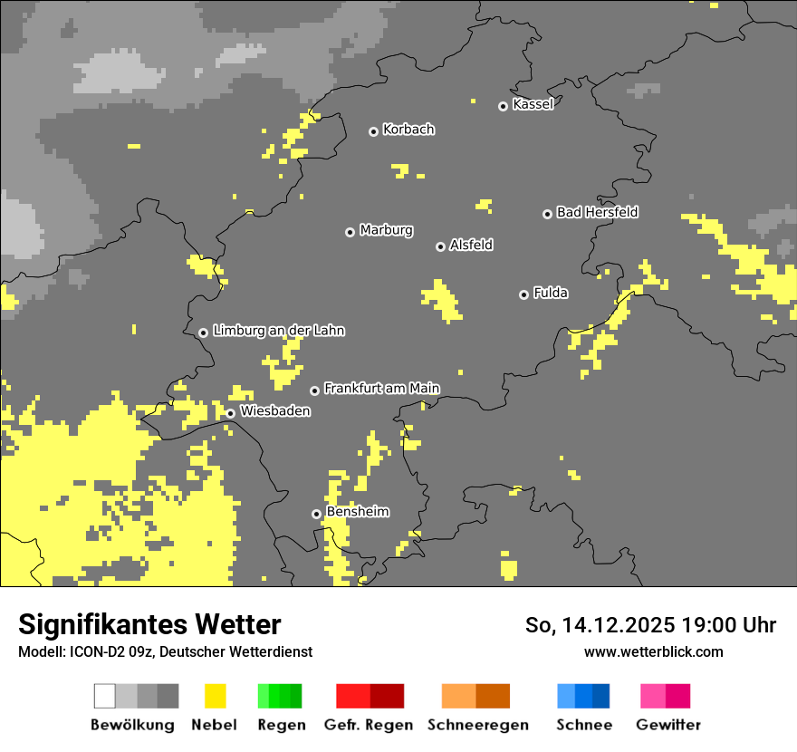 Modellkarten Signifikantes Wetter