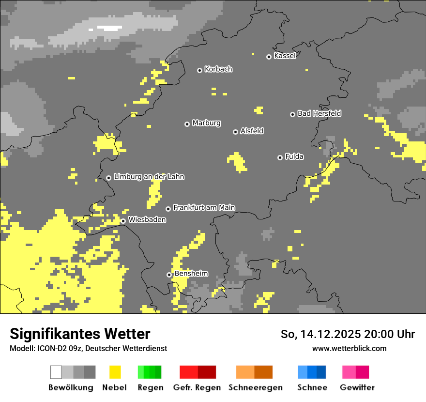 Modellkarten Signifikantes Wetter