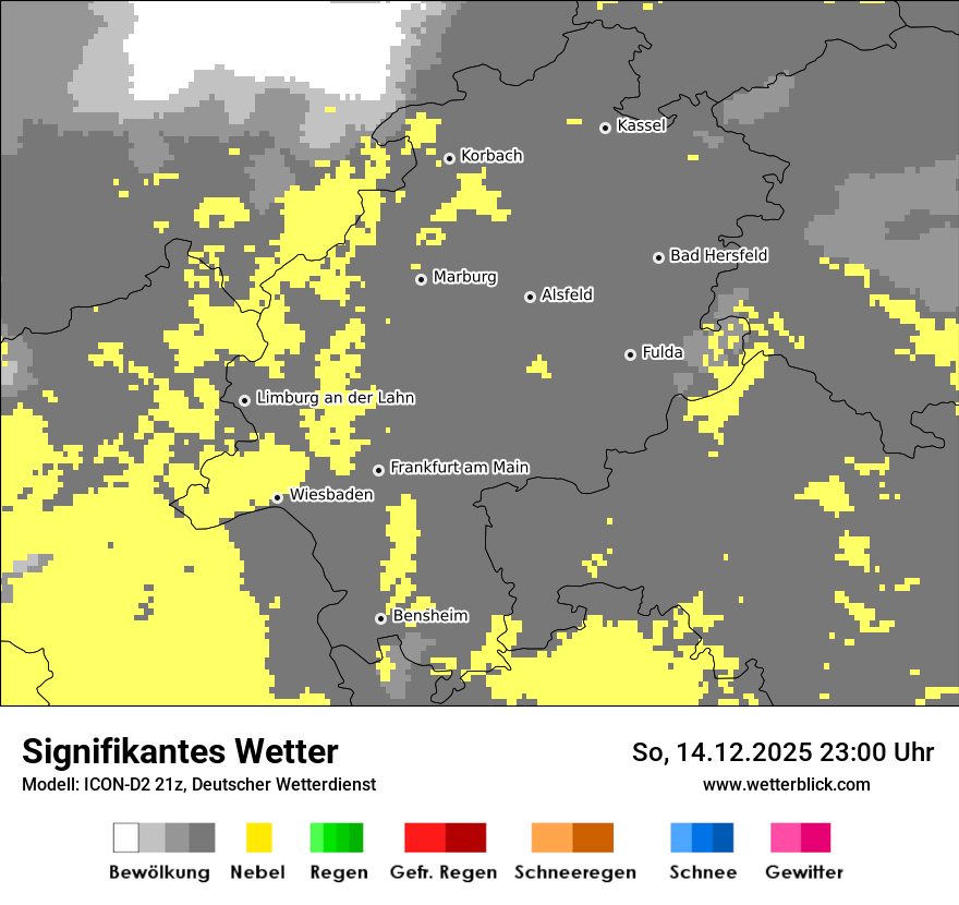 Modellkarten Signifikantes Wetter