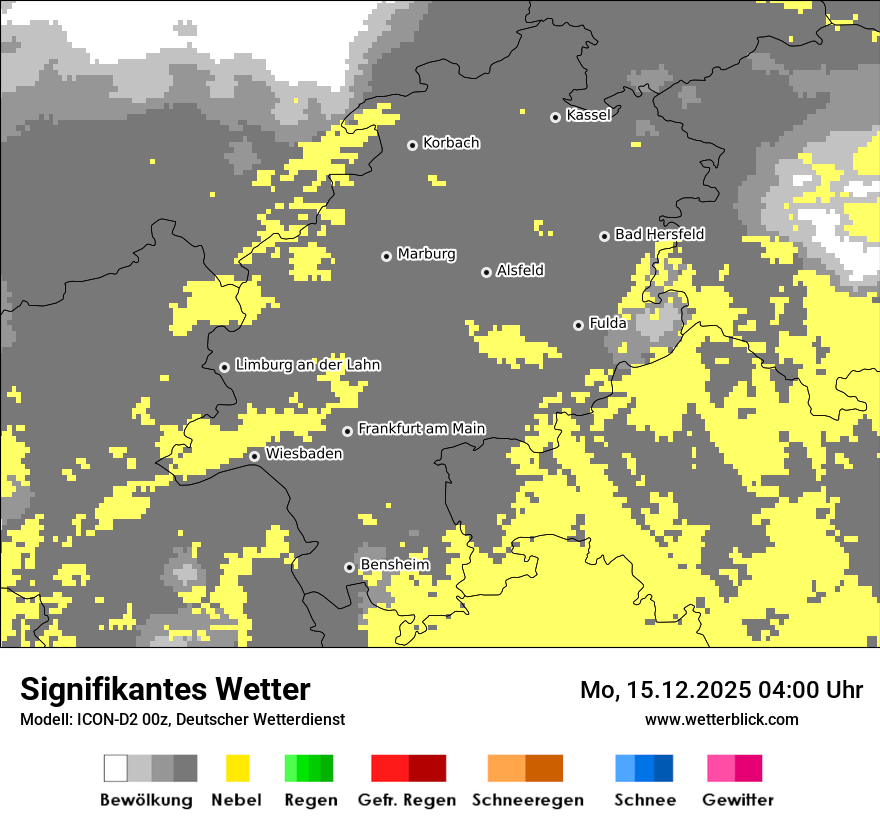 Modellkarten Signifikantes Wetter