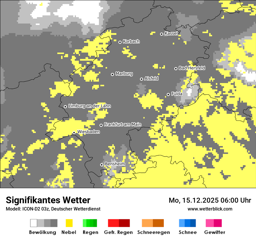Modellkarten Signifikantes Wetter