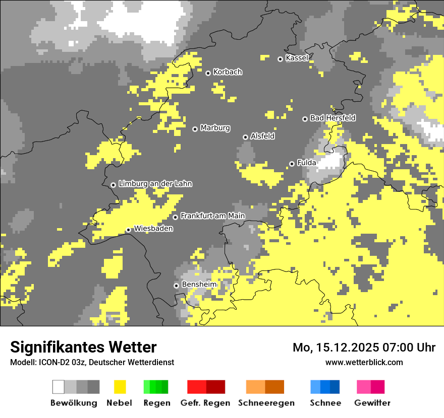 Modellkarten Signifikantes Wetter
