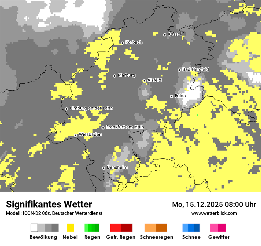 Modellkarten Signifikantes Wetter