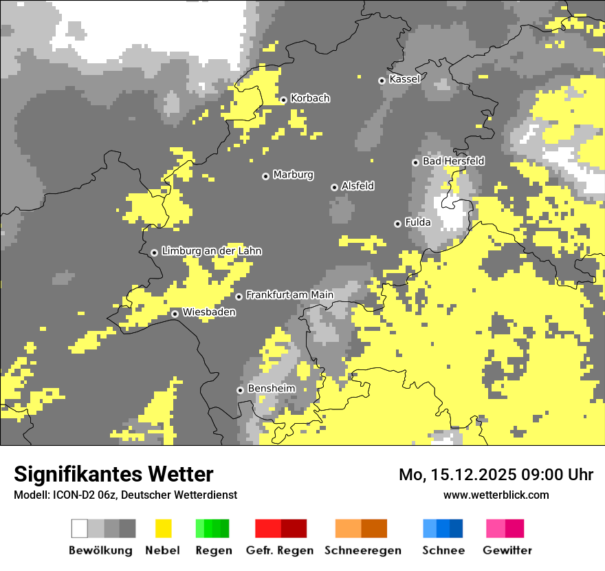 Modellkarten Signifikantes Wetter