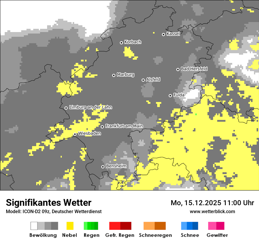 Modellkarten Signifikantes Wetter