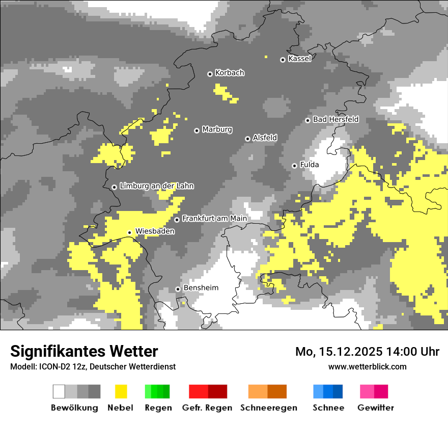 Modellkarten Signifikantes Wetter