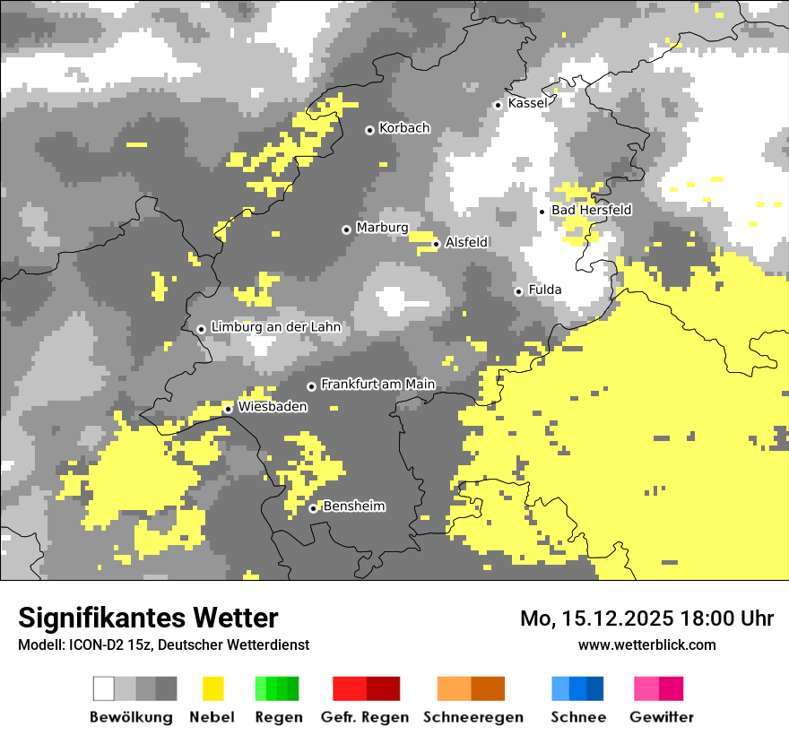 Modellkarten Signifikantes Wetter
