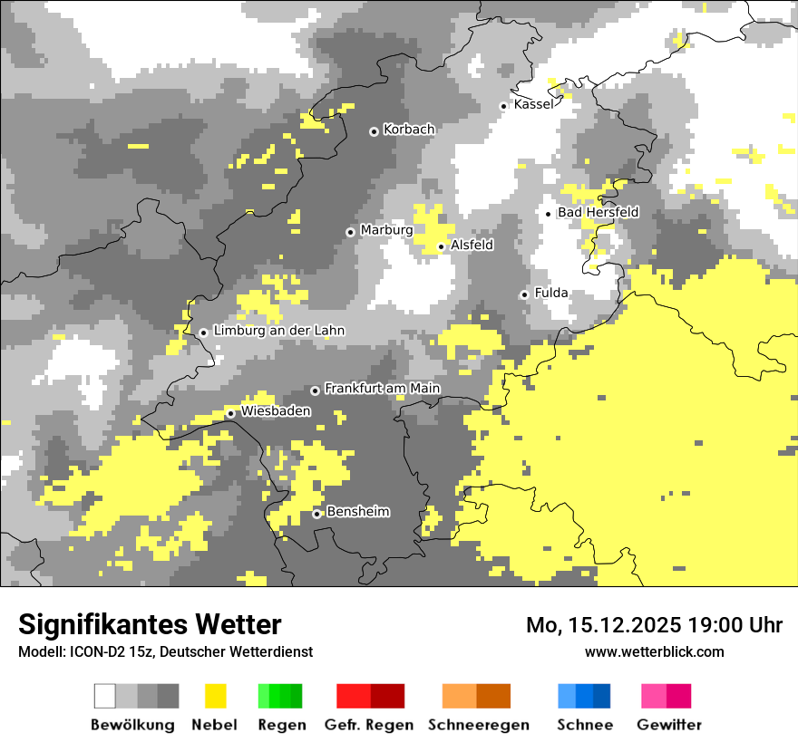 Modellkarten Signifikantes Wetter