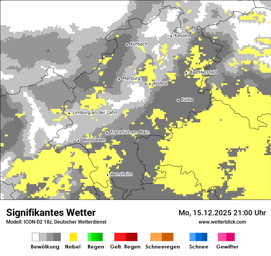 Modellkarten Signifikantes Wetter