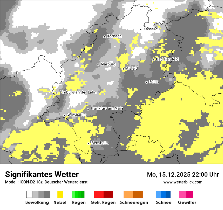 Modellkarten Signifikantes Wetter