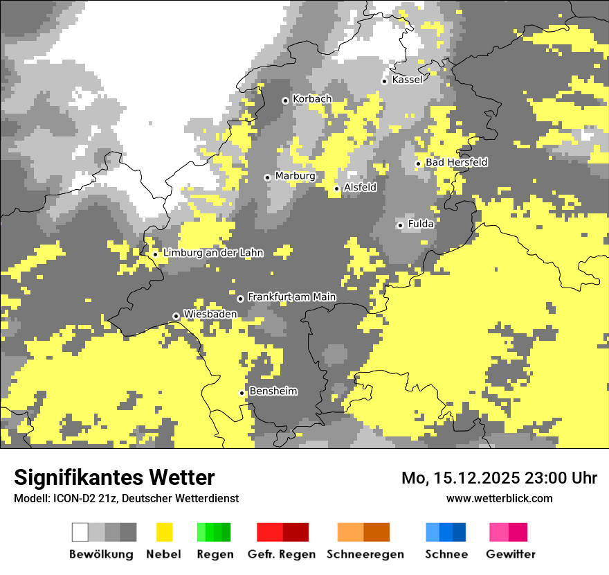 Modellkarten Signifikantes Wetter