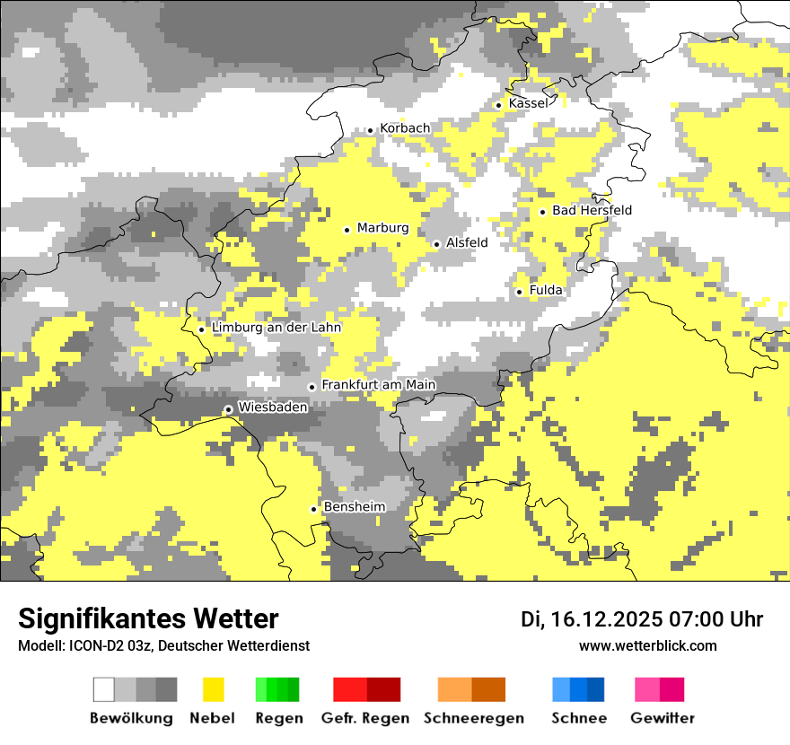 Modellkarten Signifikantes Wetter