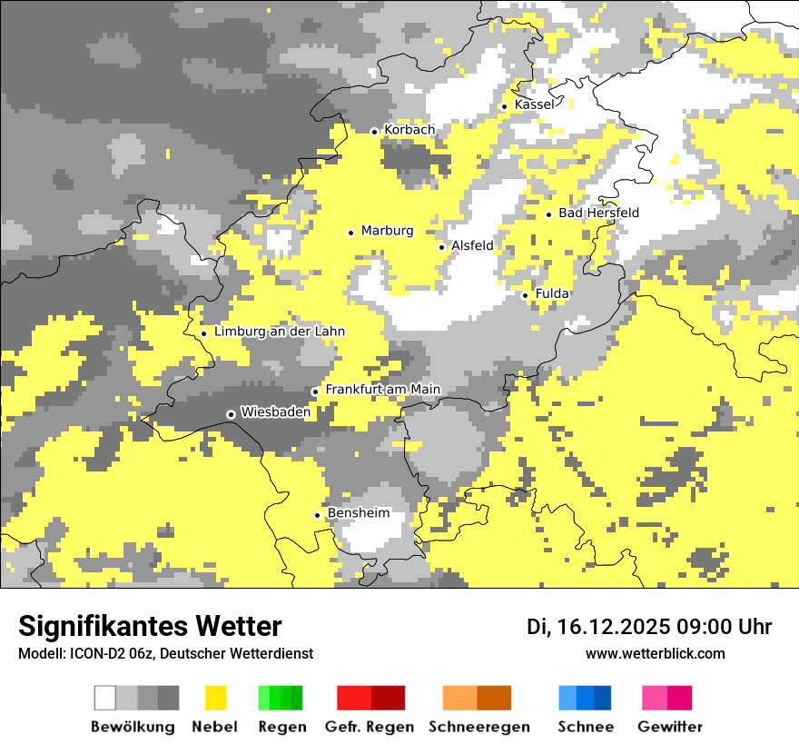 Modellkarten Signifikantes Wetter