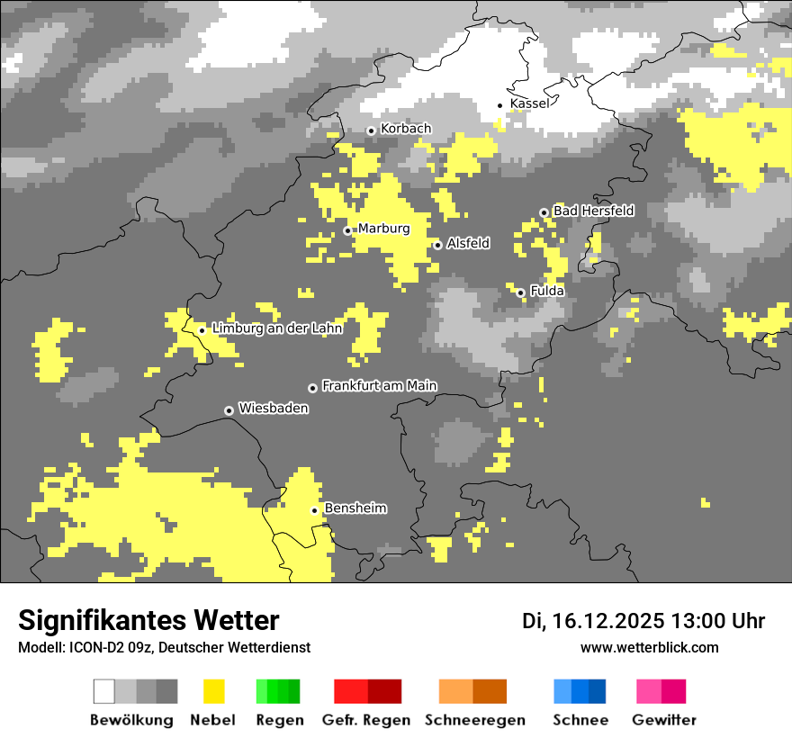 Modellkarten Signifikantes Wetter