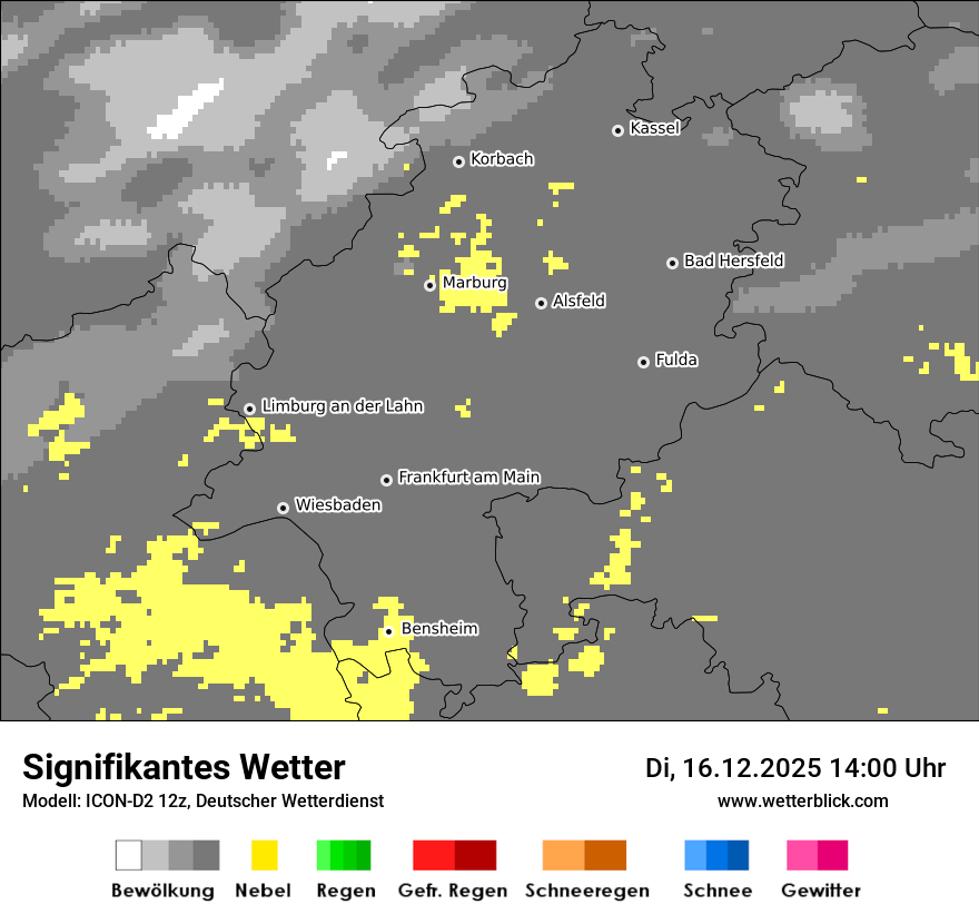 Modellkarten Signifikantes Wetter