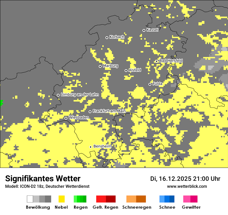 Modellkarten Signifikantes Wetter