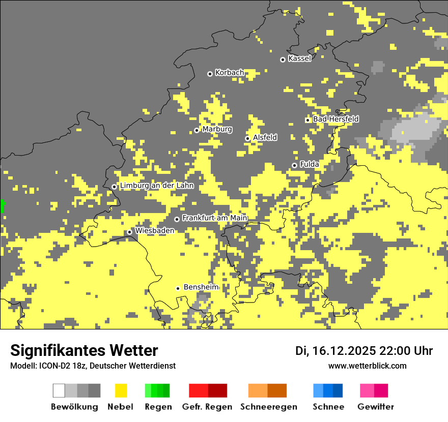 Modellkarten Signifikantes Wetter