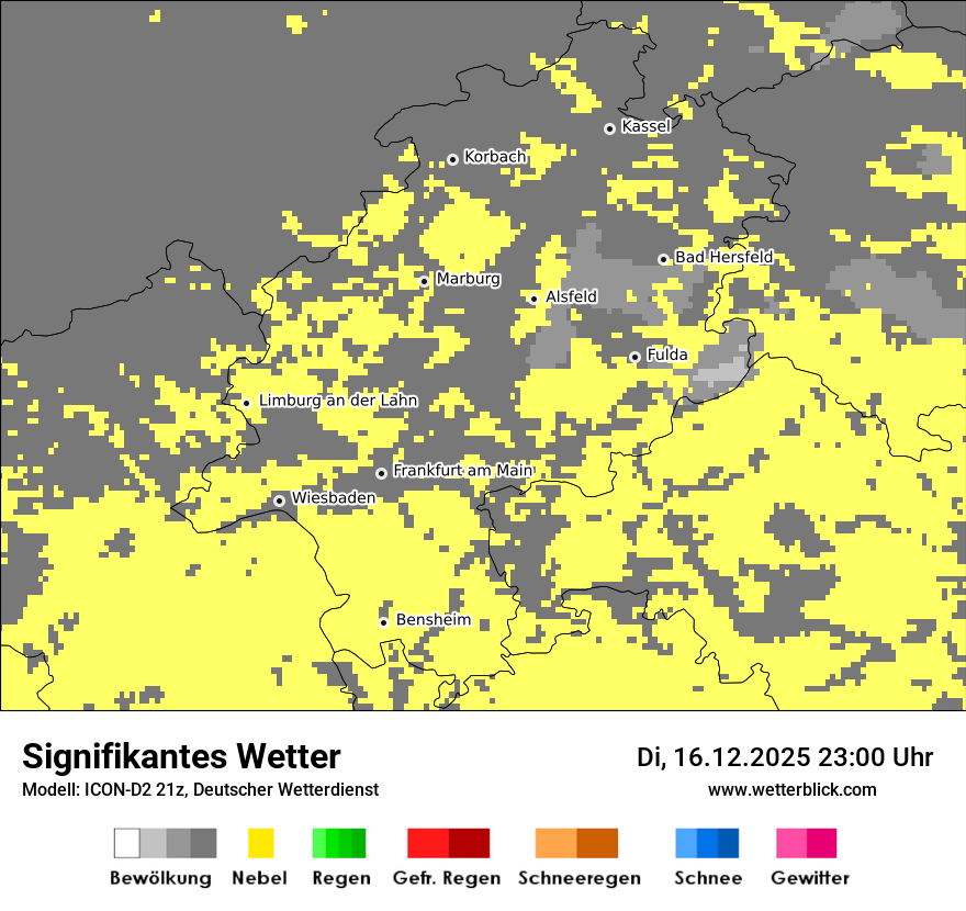 Modellkarten Signifikantes Wetter