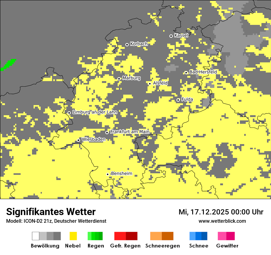 Modellkarten Signifikantes Wetter