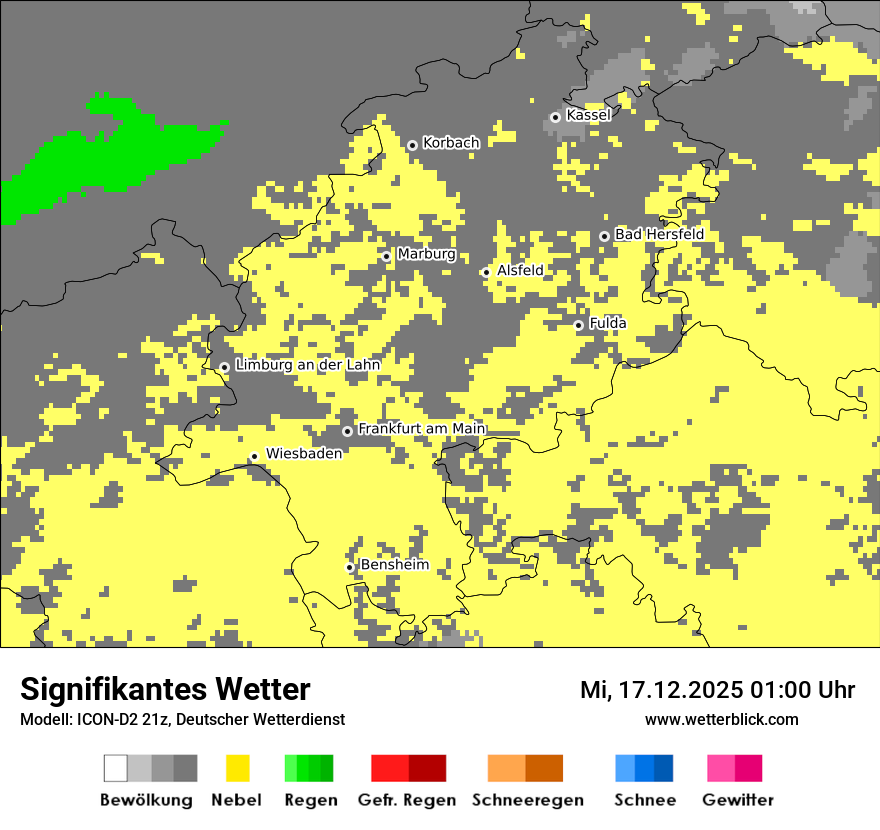 Modellkarten Signifikantes Wetter