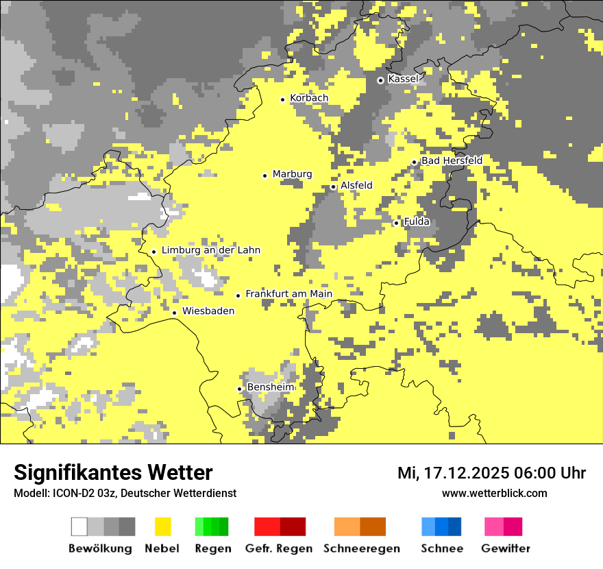 Modellkarten Signifikantes Wetter