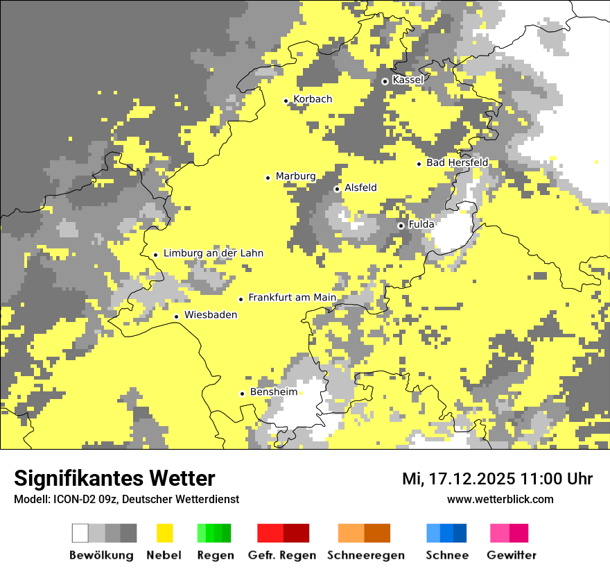 Modellkarten Signifikantes Wetter