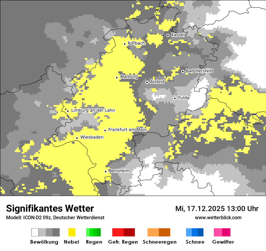 Modellkarten Signifikantes Wetter