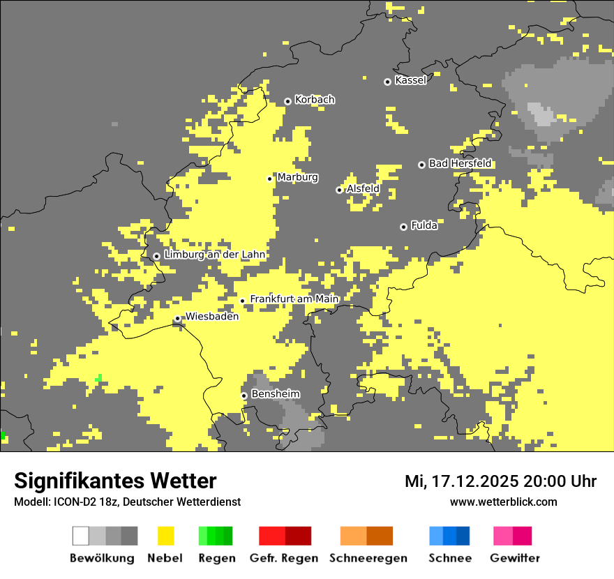 Modellkarten Signifikantes Wetter