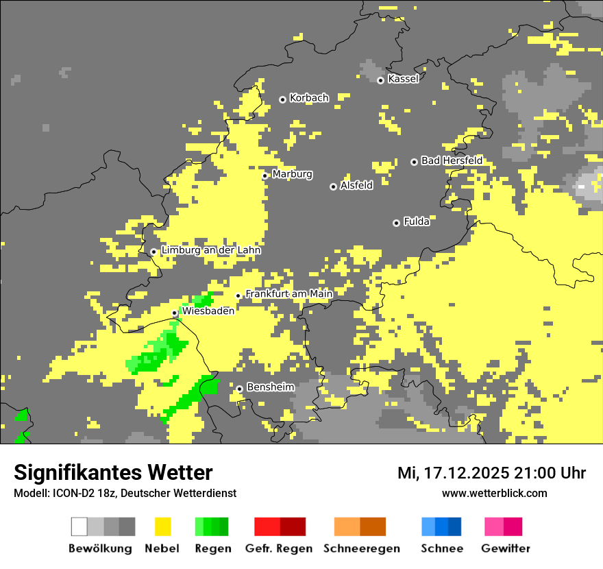 Modellkarten Signifikantes Wetter