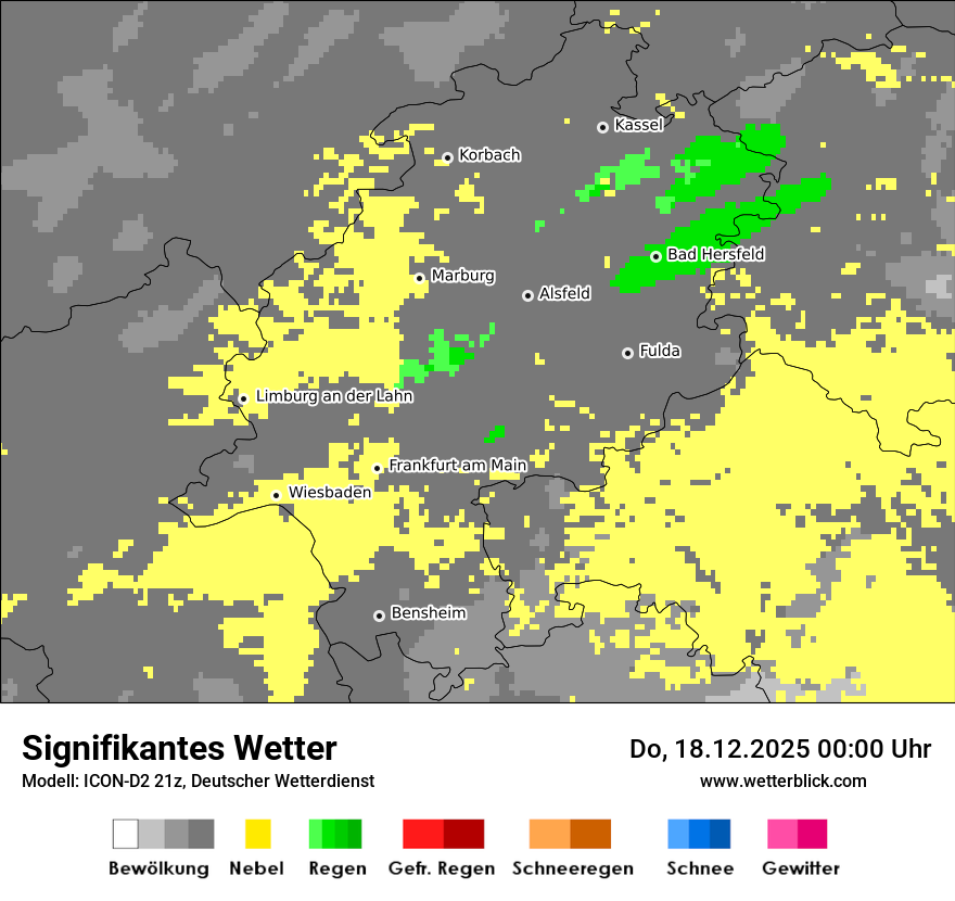 Modellkarten Signifikantes Wetter