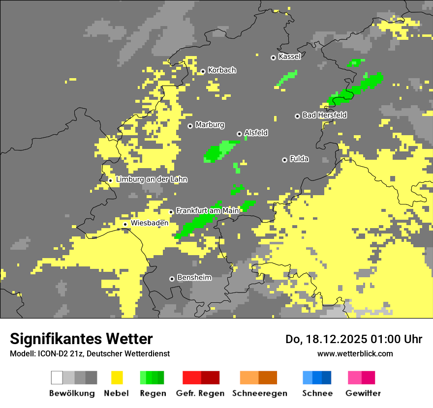 Modellkarten Signifikantes Wetter