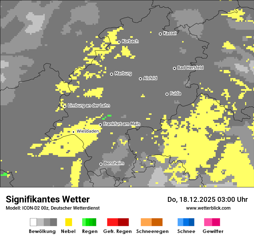 Modellkarten Signifikantes Wetter