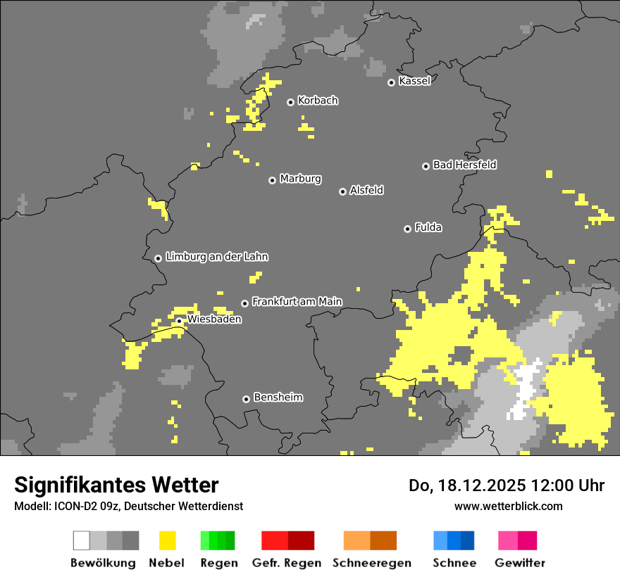 Modellkarten Signifikantes Wetter