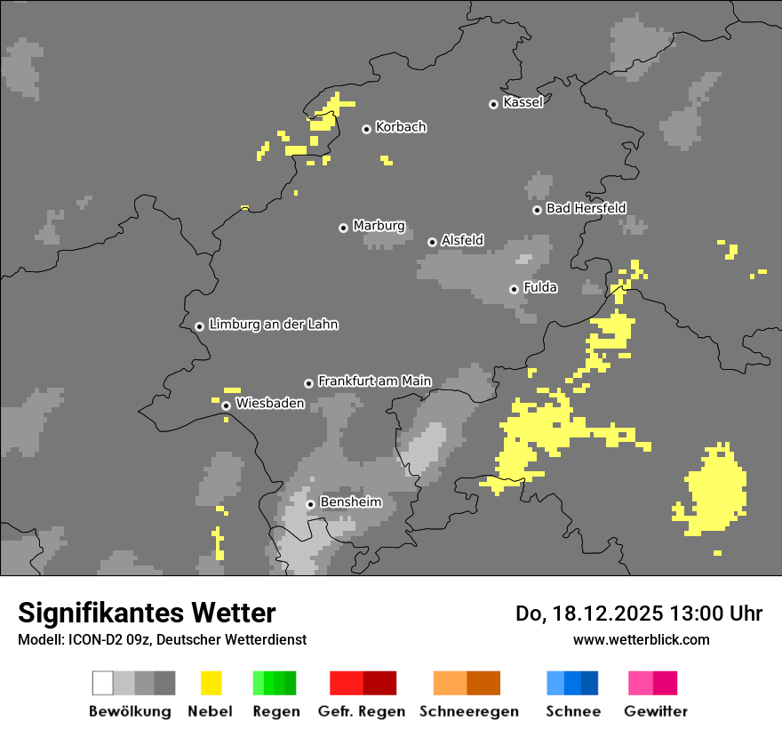 Modellkarten Signifikantes Wetter