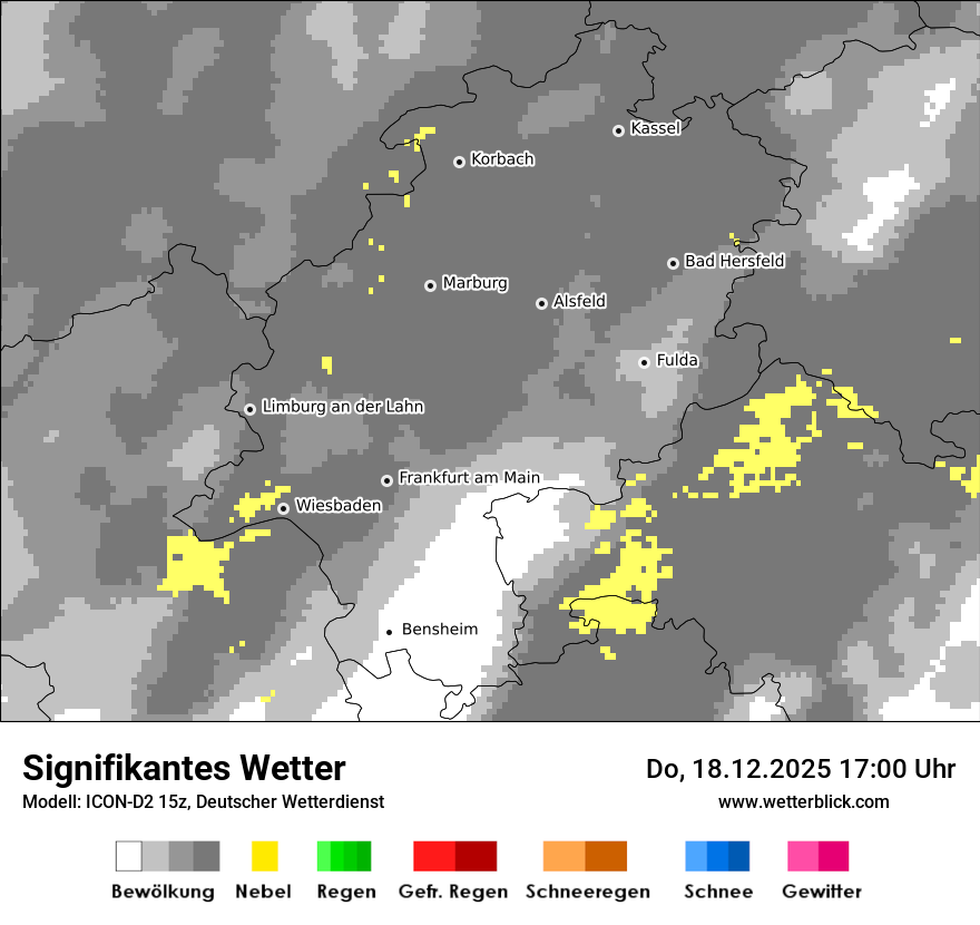 Modellkarten Signifikantes Wetter