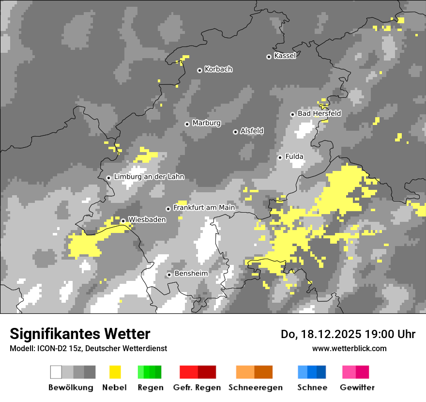 Modellkarten Signifikantes Wetter