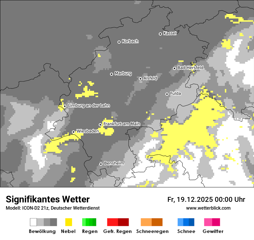 Modellkarten Signifikantes Wetter
