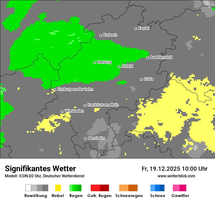 Modellkarten Signifikantes Wetter