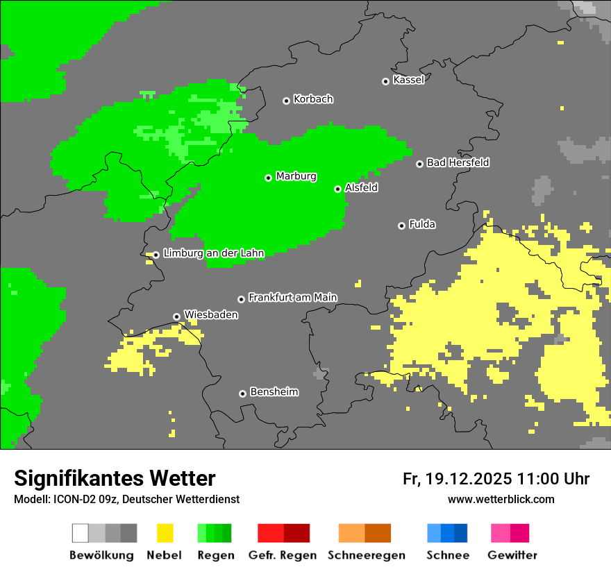 Modellkarten Signifikantes Wetter