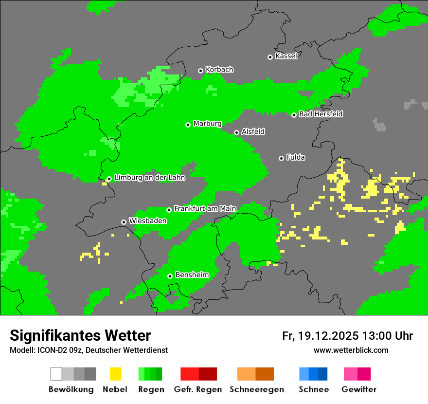 Modellkarten Signifikantes Wetter