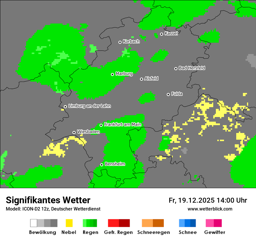 Modellkarten Signifikantes Wetter