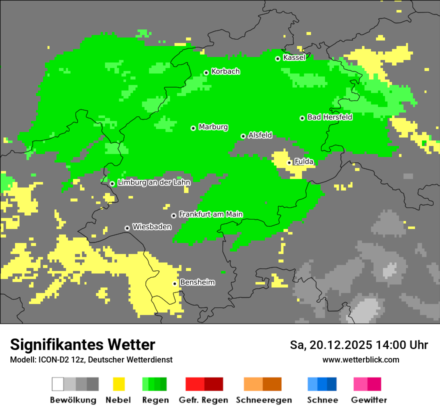Modellkarten Signifikantes Wetter