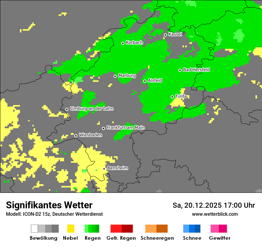Modellkarten Signifikantes Wetter
