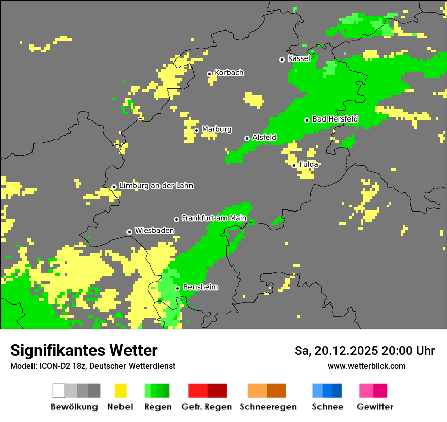 Modellkarten Signifikantes Wetter
