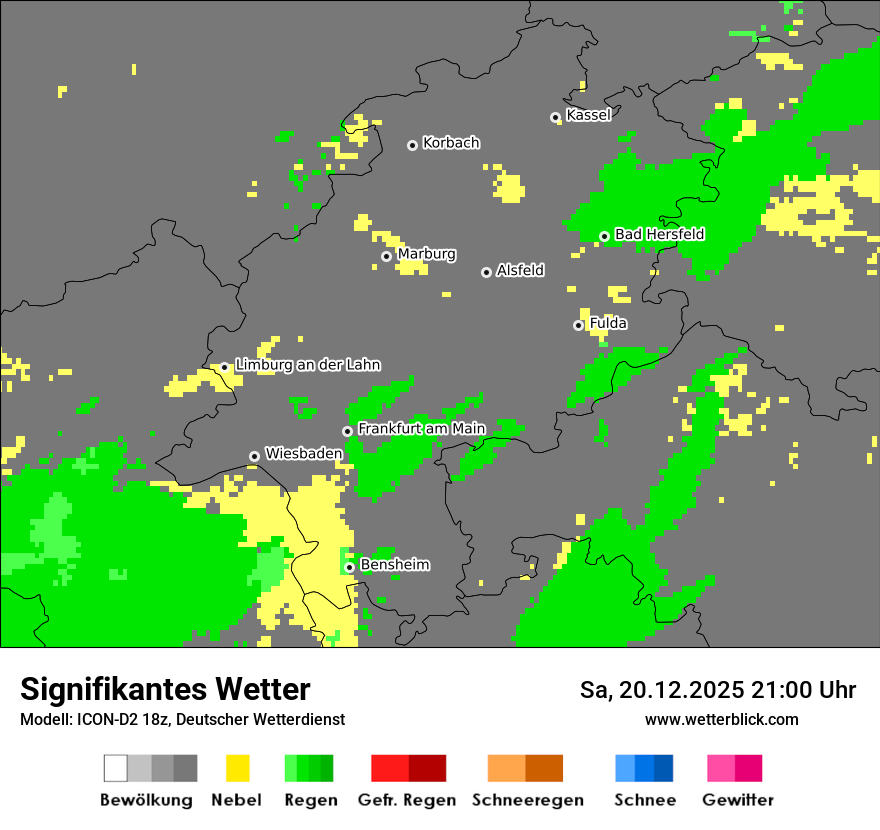 Modellkarten Signifikantes Wetter