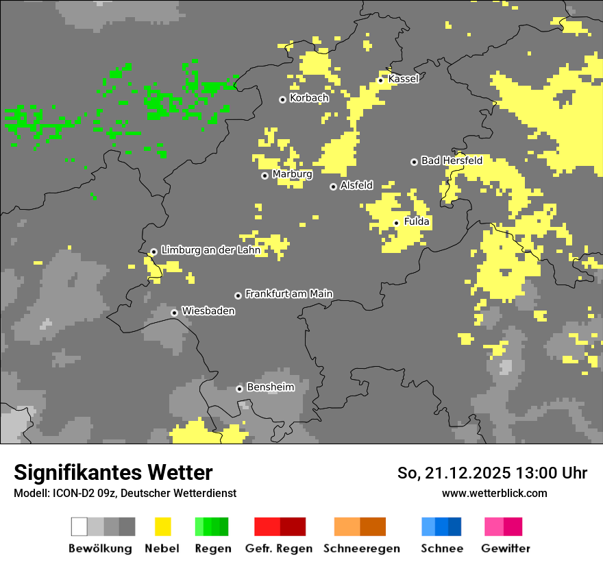 Modellkarten Signifikantes Wetter