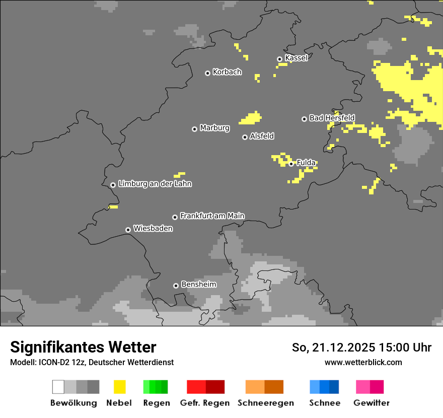 Modellkarten Signifikantes Wetter