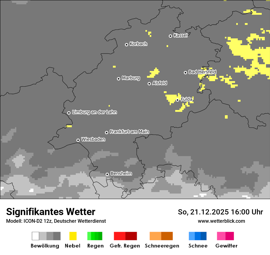 Modellkarten Signifikantes Wetter