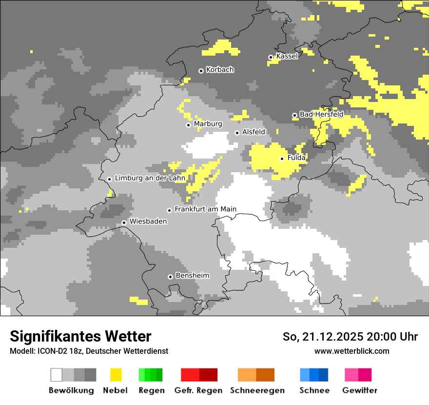Modellkarten Signifikantes Wetter