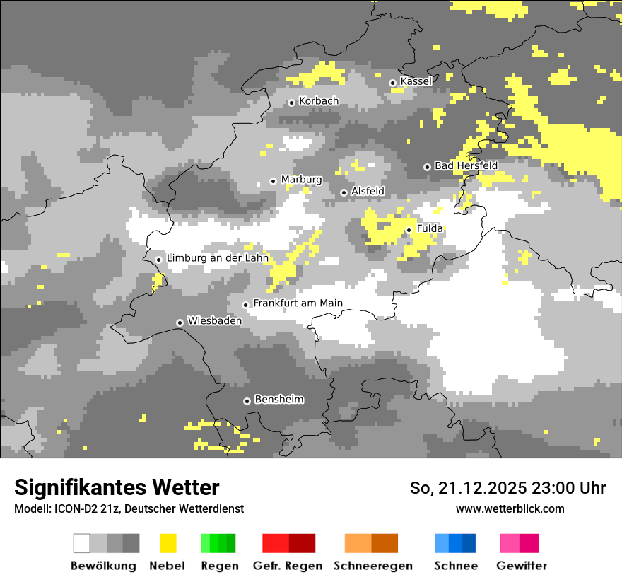 Modellkarten Signifikantes Wetter